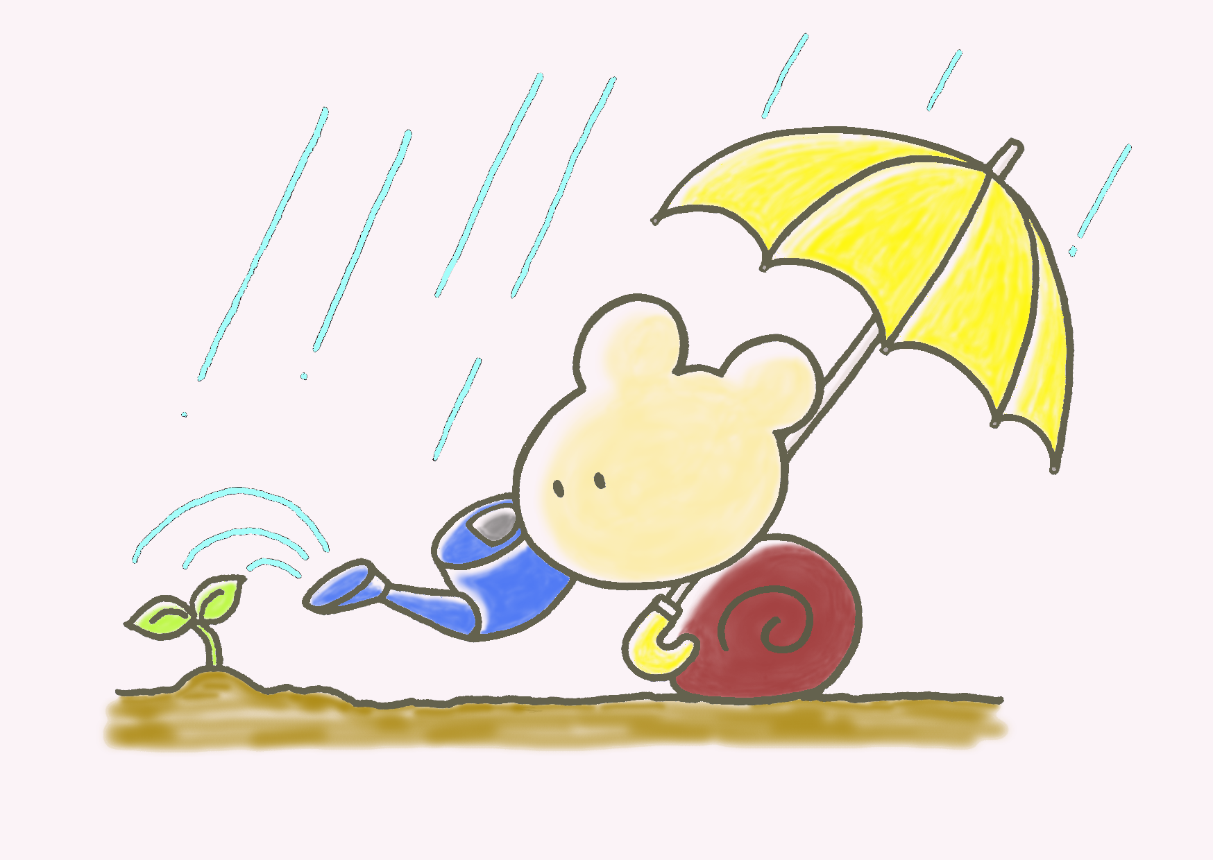 かたつむり,ゆるキャラ,キャラクター,ラインスタンプ,ハンドメイド